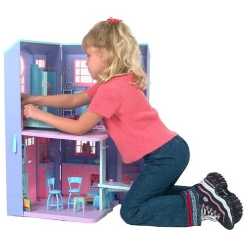 바비 Barbie TALKING TOWNHOUSE Playset TOWN HOUSE w LIGHTS, SOUNDS & More! (2002)