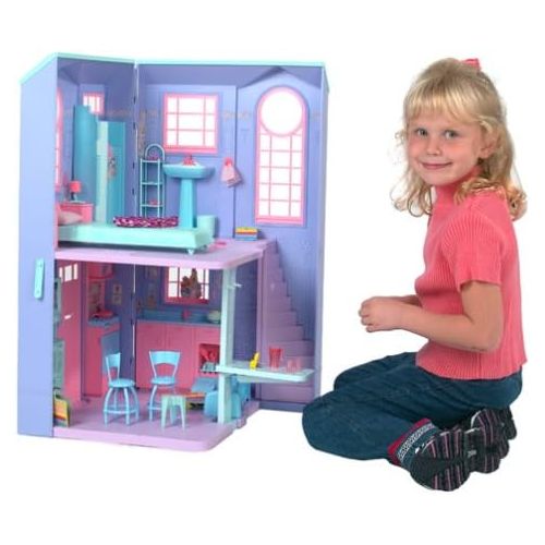 바비 Barbie TALKING TOWNHOUSE Playset TOWN HOUSE w LIGHTS, SOUNDS & More! (2002)