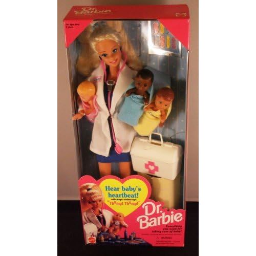 바비 Mattel Dr. Barbie with Three Babies [1995]