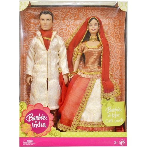 바비 Barbie in India Barbie & Ken Gift Pack Dressed in Traditional India Attire