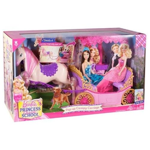 바비 Barbie Princess Charm School Horse And Carriage