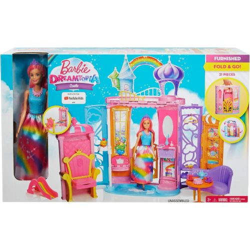 바비 Barbie Dreamtopia Rainbow Cove Doll and Castle Set