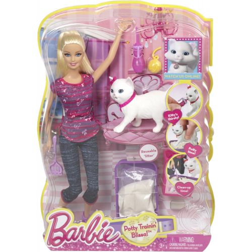 바비 Barbie Potty Training Blissa Barbie Fashion Doll and Pet Playset