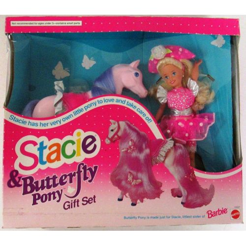 바비 Barbie STACIE & Butterfly Pony Gift Set (1993)