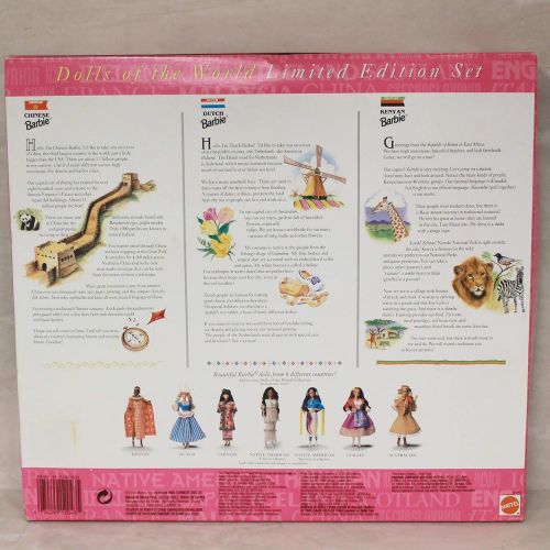 바비 MATTEL Barbie Dolls of the World Set - Chinese, Dutch, Kenyan Doll