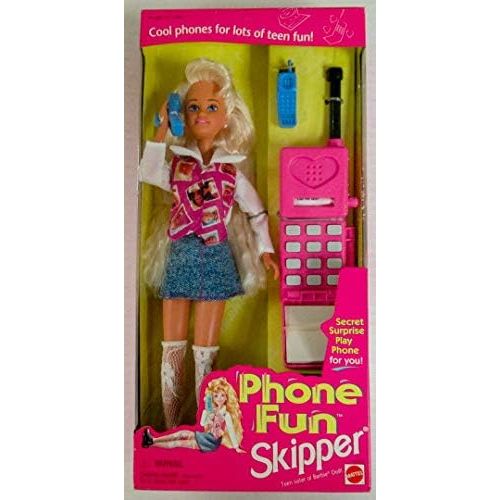 바비 Barbie Phone Fun SKIPPER Doll w Secret Surprise Play Phone For YOU! (1995)