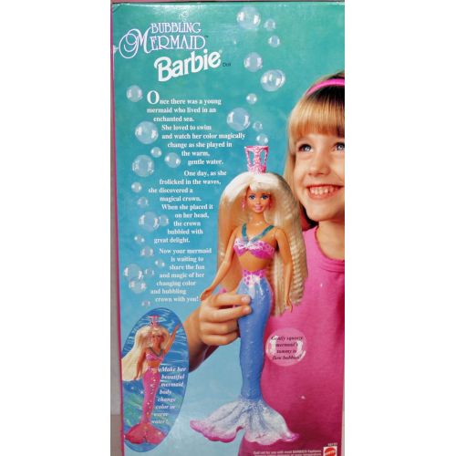 바비 Barbie Bubbling Mermaid Doll w Color Change Body (1996)