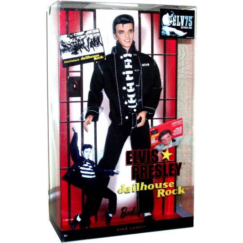 바비 Mattel Year 2009 Barbie Collector 50th Anniversary Pink Label Series 12 Inch Doll - ELVIS PRESLEY in Jailhouse Rock (R4156)