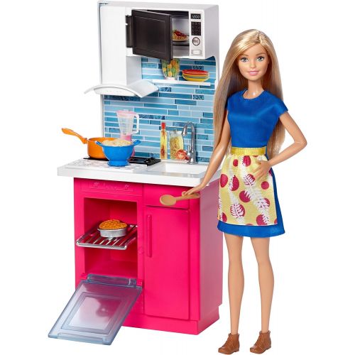 바비 Barbie Kitchen and Doll