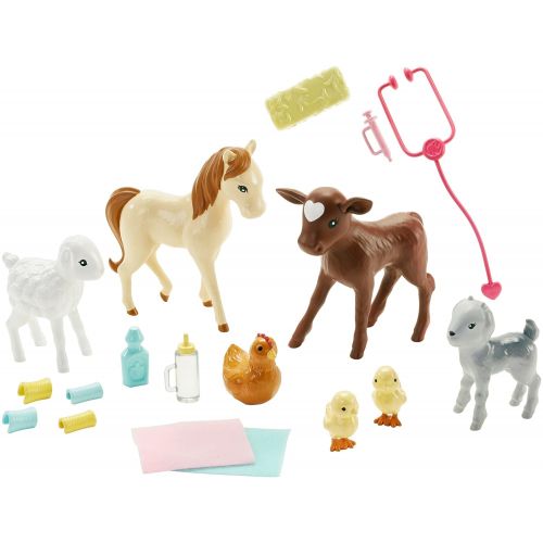 바비 Barbie Careers Farm Vet Doll & Playset