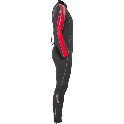  Bare 5mm Velocity Full Suit Super-Stretch Wetsuit, Mens