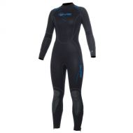 Bare 7mm Sport Full Womens Jumpsuit ~ Dive Pink & Fight Breast Cancer. Includes a $25 Donation. - Blue - 10