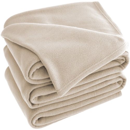  Bare Polar Fleece Premium Ultra Soft Hypoallergenic Cozy Lightweight Blanket Color Oyster Size King