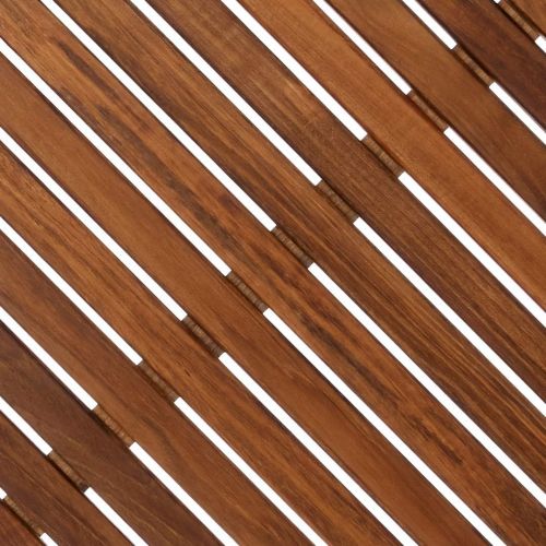  Bare Decor 30 by 30-Inch Erika Corner Shower Spa Mat in Solid Teak Wood and Oiled Finish, X-Large