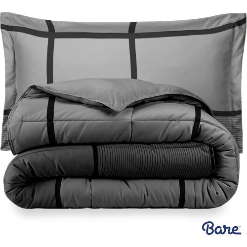  [아마존 핫딜] [아마존핫딜]Bare Home Comforter Set - Twin/Twin Extra Long - Goose Down Alternative - Ultra-Soft - Premium 1800 Series - Hypoallergenic - All Season Breathable Warmth (Twin/Twin XL, Rockland)