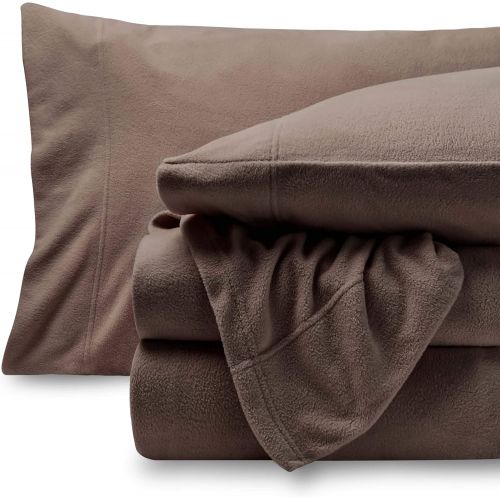  [아마존 핫딜] Bare Home Super Soft Fleece Sheet Set - Twin Extra Long Size - Extra Plush Polar Fleece, Pill-Resistant Bed Sheets - All Season Cozy Warmth, Breathable & Hypoallergenic (Twin XL, T