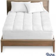 [아마존 핫딜] Bare Home Pillow-Top Full Mattress Pad - Premium Goose Down Alternative - Overfilled Microplush Reversible Top - Super-Soft Hypoallergenic Mattress Topper (Full)