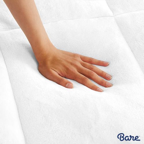  [아마존 핫딜] Bare Home Pillow-Top Full Mattress Pad - Premium Goose Down Alternative - Overfilled Microplush Reversible Top - Super-Soft Hypoallergenic Mattress Topper (Full)