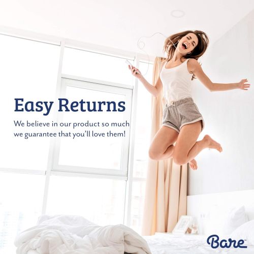  [아마존 핫딜] Bare Home Pillow-Top Full Mattress Pad - Premium Goose Down Alternative - Overfilled Microplush Reversible Top - Super-Soft Hypoallergenic Mattress Topper (Full)