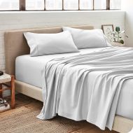 Bare Home Kids Twin Sheet Set - 1800 Ultra-Soft Microfiber Bed Sheets - Double Brushed Breathable Bedding - Hypoallergenic  Wrinkle Resistant - Deep Pocket (Twin, Cool White)