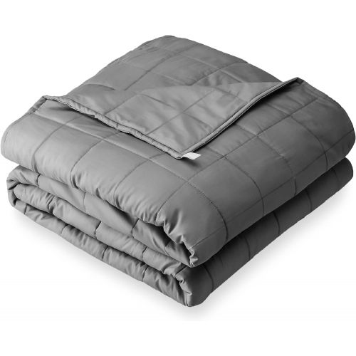  [아마존베스트]Bare Home Weighted Blanket for Kids 7lb (40 x 60) - All-Natural 100% Cotton - Premium Heavy Blanket Nontoxic Glass Beads (Grey, 40x 60)