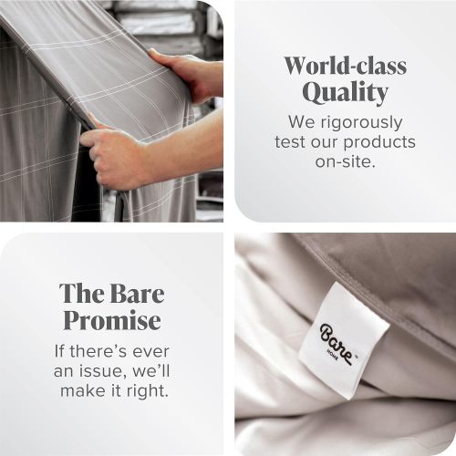  [아마존베스트]Bare Home Weighted Blanket for Kids 7lb (40 x 60) - All-Natural 100% Cotton - Premium Heavy Blanket Nontoxic Glass Beads (Grey, 40x 60)