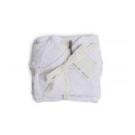 Barefoot Dreams Bundle Infant 4-Piece Set with Swaddle Blanket, Hat, Long-Sleeve Shirt, Pants, 100% Cotton