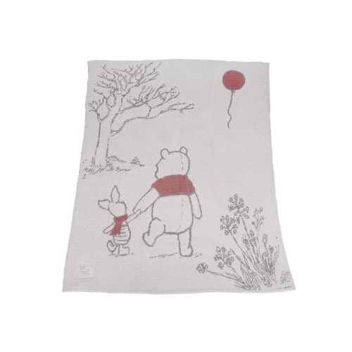  Barefoot Dreams The CozyChic Disney Winnie The Pooh Blanket, Multicolor Throw, Double Layer Jacquard Knit