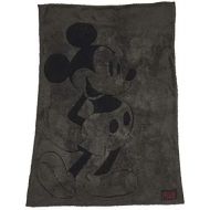 Barefoot Dreams CozyChic Classic Mickey Mouse Blanket Disney Series, Soft Throw Carbon/Black