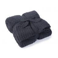 Barefoot Dreams CozyChic Ribbed Throw Blanket - Carbon