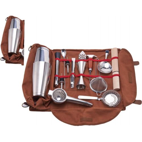  Barfame Bartender Kit Bag, Portable Bar Case bag for Travel