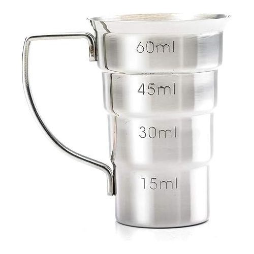  Barfly M37108 Drink Jigger, 2 oz, Stainless w/Handle