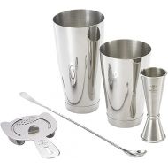 Barfly M37101 Basics Cocktail Set, 5-Piece, Stainless Steel