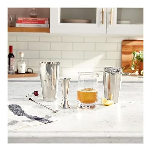  Barfly Essential Deluxe Mixing Cocktail Kit, Stainless Steel (M37131)