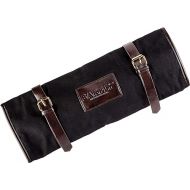 Barfly Mixology Roll Black with brown leather accents