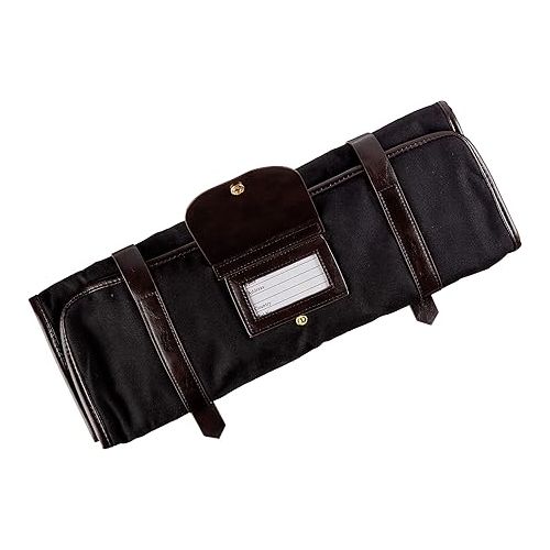  Barfly Mixology Roll Black with brown leather accents