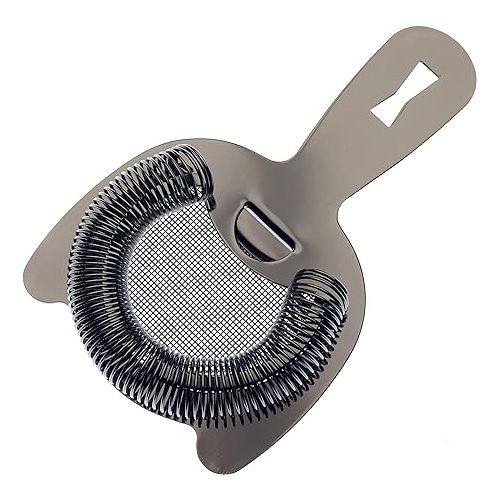  Barfly Fine Mesh Spring Strainer, Black