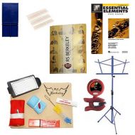 Baritone Saxophone Accessory Pack Baritone Saxophone Players Mega Pack - Essential Accessory Pack for the Saxophone: Includes: Saxophone Care & Cleaning Kit, Saxophone Reed Pack w/Reed Holder, Music Stand, Band Fol
