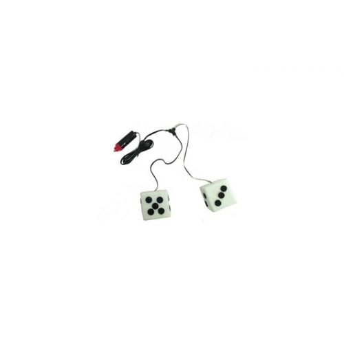  Barjan 024760 12 Volt White Lighted Dice