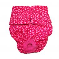 Barkerwear Dog Diapers - Made in USA - Pink Leopard Water-Resistant Washable Diaper for Incontinence, Housetraining and Dogs in Heat