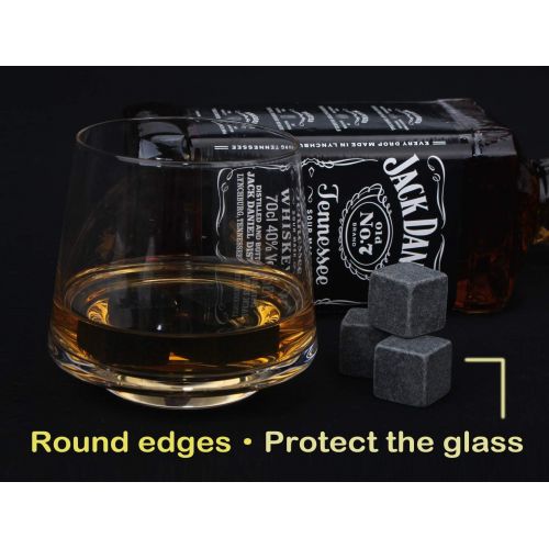  [아마존베스트]Whiskey Stones Gift Set Pack of 9 Whiskey Rocks in Engraved Wooden Gift Box, Christmas Gifts for Dad/Whisky/Bourbon Drinker, Men/Women Birthday Present, Father Day Gift - Barleo Ma