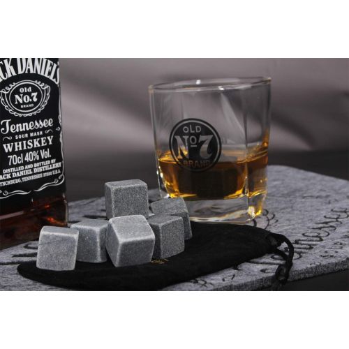  [아마존베스트]Whiskey Stones Gift Set Pack of 9 Whiskey Rocks in Engraved Wooden Gift Box, Christmas Gifts for Dad/Whisky/Bourbon Drinker, Men/Women Birthday Present, Father Day Gift - Barleo Ma