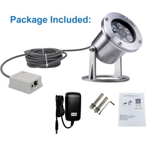  Barlus Underwater Camera 304 Stainless Steel IP68 1080P 2MP POE IP Camera 5 Meters Length Special Line Lens 3.6MM