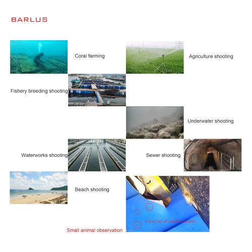  Barlus BARLUS 316L Stainless Steel 1944P 5MP Underwater POE IP Camera WANLAN Remote Adjustment 2.8-12mm Electric Zoom Lens and Intelligent Adjustment White Llight OR Infrared Ligh IP68