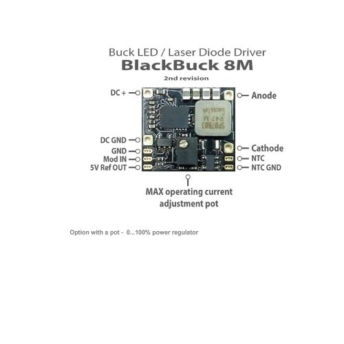  Barnett Unlimited Laser Products BlackBuck 8M - 8 Amps Compact Engraving LaserLED Driver (2nd revision) TTLPWM