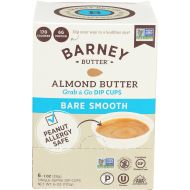 Barney Butter Almond Butter Dip Cups, Bare Smooth, 6 Count (Pack of 6)