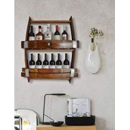 Barrels & Barn Wood Full Wine barrel wine rack, reclaimed wine barrel, liquor cabinet