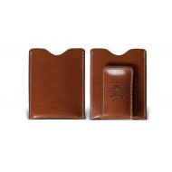 Barrington Gifts Barrington Florentine Leather Money Clip (British Tan) Harness, Personalization Available