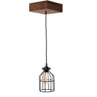 Barrister & Joiner Pendant Farmhouse Lighting Triple Wood Beam Vintage Decor Chandelier Light - Great in Kitchen, Bar, Industrial, Island, Dining Room, Foyer and Edison Bulb - Reclaimed Wooden Rustic