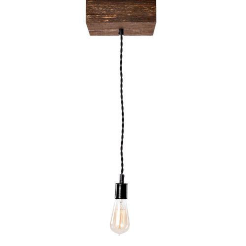  Barrister & Joiner Pendant Farmhouse Lighting Triple Wood Beam Vintage Decor Chandelier Light - Great in Kitchen, Bar, Industrial, Island, Dining Room, Foyer and Edison Bulb - Reclaimed Wooden Rustic